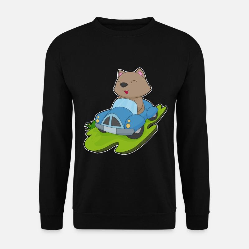 Voiture de chat - Sweat-shirt Unisexe - noir