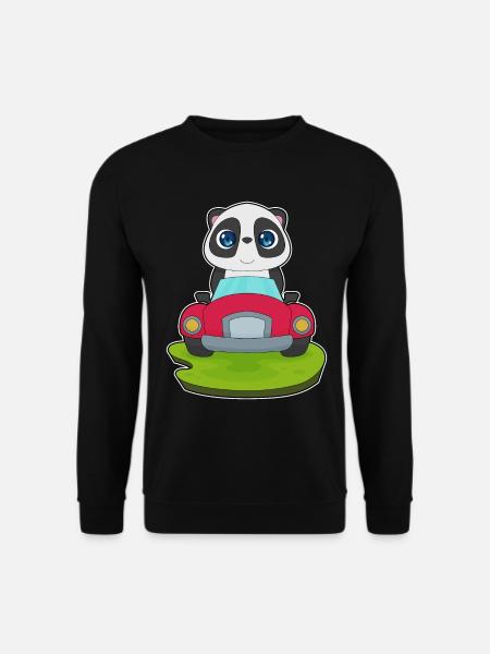 Panda Car - Unisex Sweatshirt - black