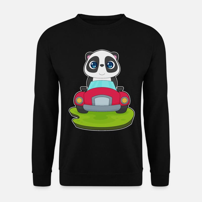Voiture Panda - Sweat-shirt Unisexe - noir