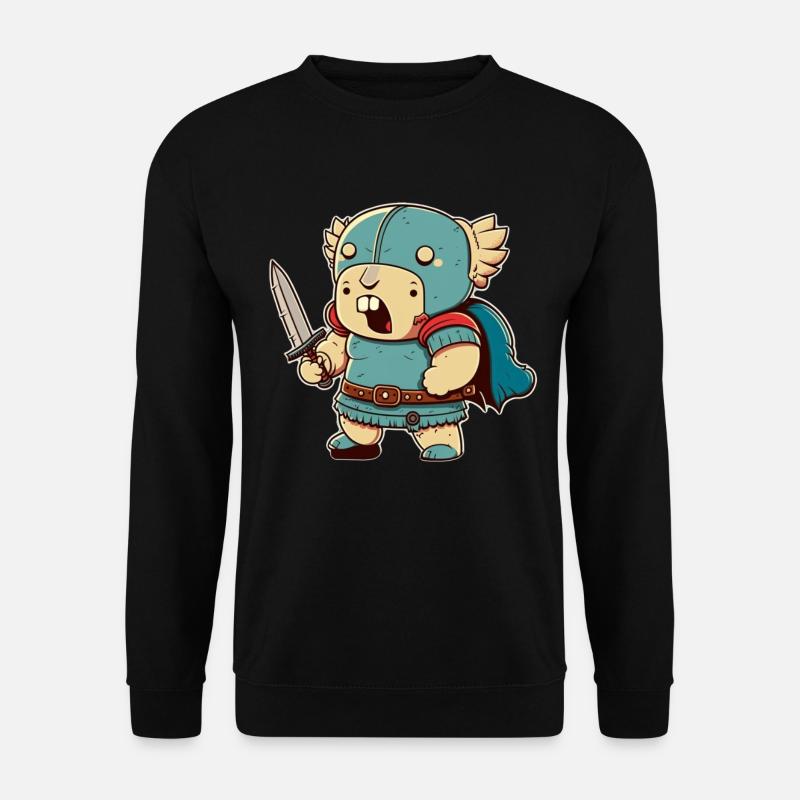 Guerrier fou avec épée - Sweat-shirt Unisexe - noir