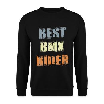 Devis BMX - Sweat-shirt Unisexe - noir - Devant - Alina (178cm) & Michal (187cm)
