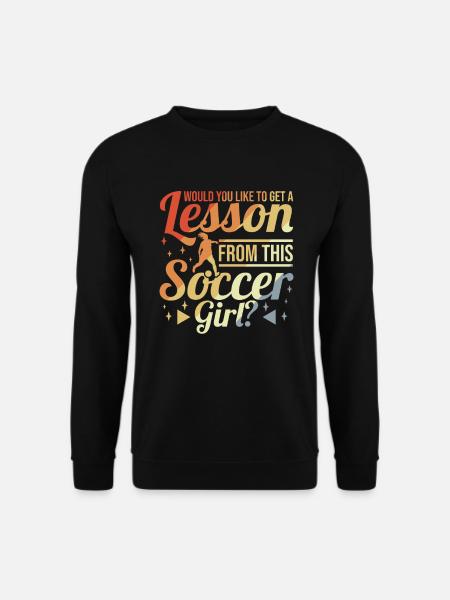 Mädchenfußball - Unisex Pullover - Schwarz