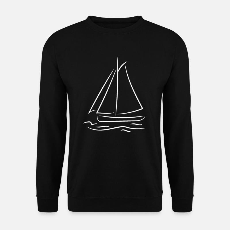 Sailboat sketch - Unisex Sweatshirt - black