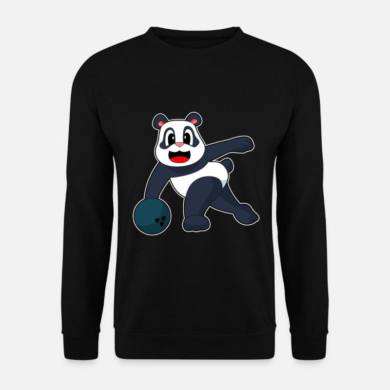 Panda Bowling Bowlingkugel - Unisex Pullover - Schwarz