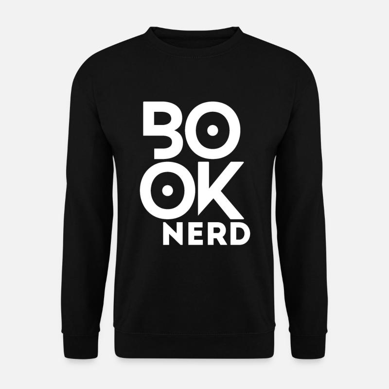 Lustiger Lesebuch-Nerd - Unisex Pullover - Schwarz