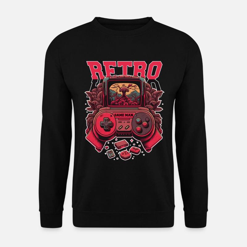 Retro Konsole - Unisex Pullover - Schwarz