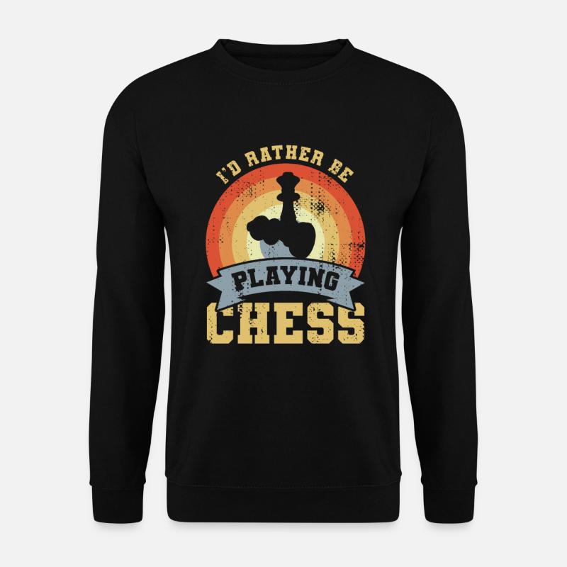 I'd Rather Be Playing Chess - Unisex Sweatshirt - black