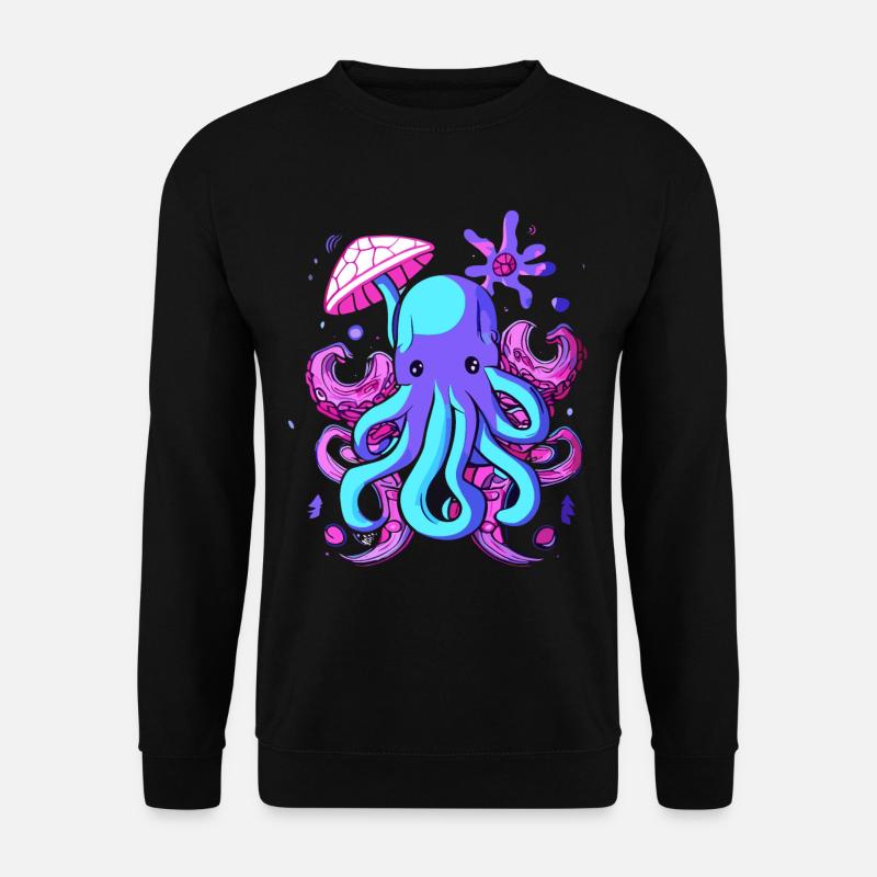 Octo Jelly Octopus Sea Creature - Unisex Sweatshirt - black