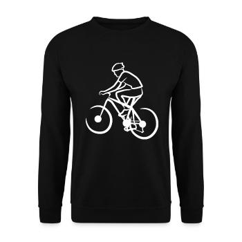 Drôle de vététiste - Sweat-shirt Unisexe - noir - Devant - Alina (178cm) & Michal (187cm)