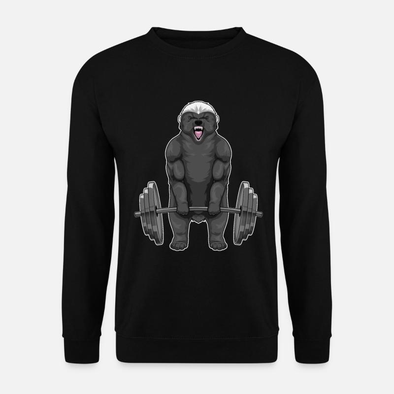 Barre de culturisme Badger - Sweat-shirt Unisexe - noir