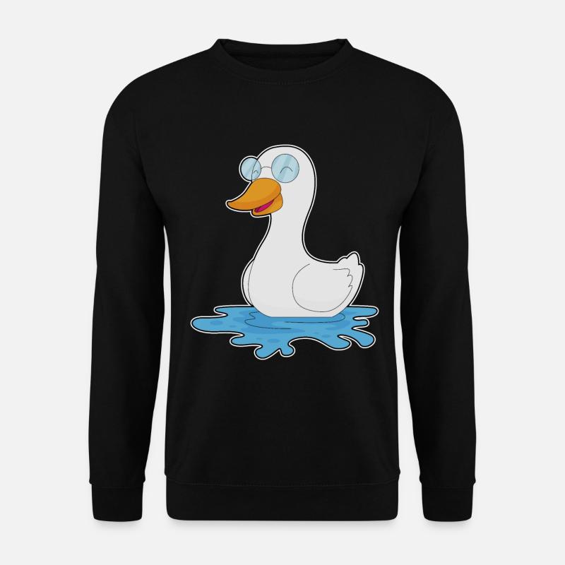 Duck Glasses - Unisex Sweatshirt - black