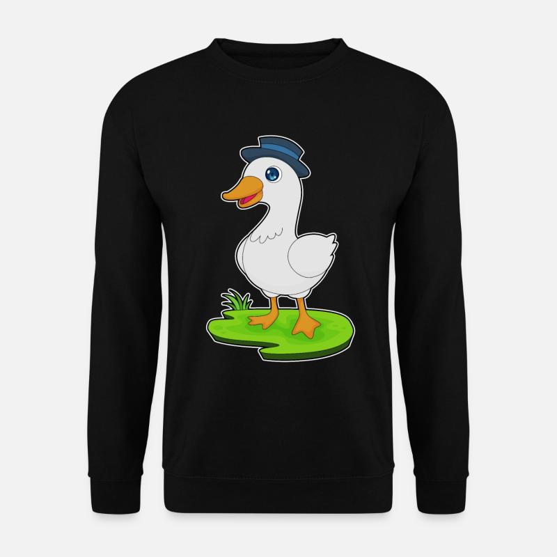 Duck Hat - Unisex Sweatshirt - black