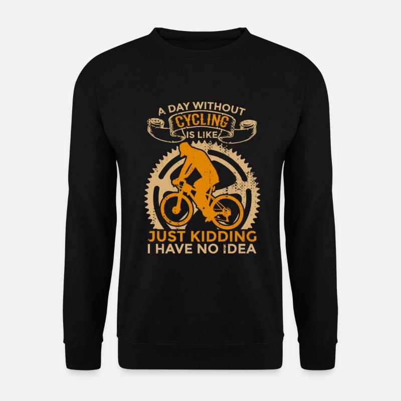 Radfahrer Zitat - Unisex Pullover - Schwarz