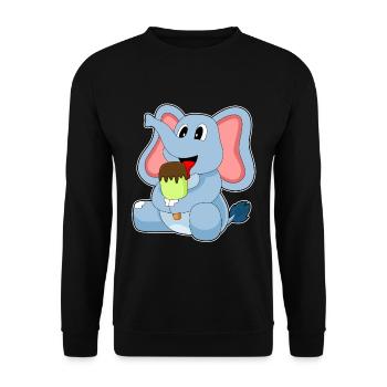 Popsicles d’éléphant - Sweat-shirt Unisexe - noir - Devant - Alina (178cm) & Michal (187cm)