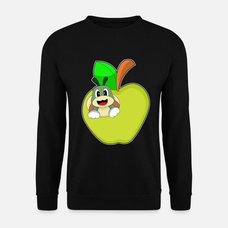 Pomme chenille - Sweat-shirt Unisexe - noir