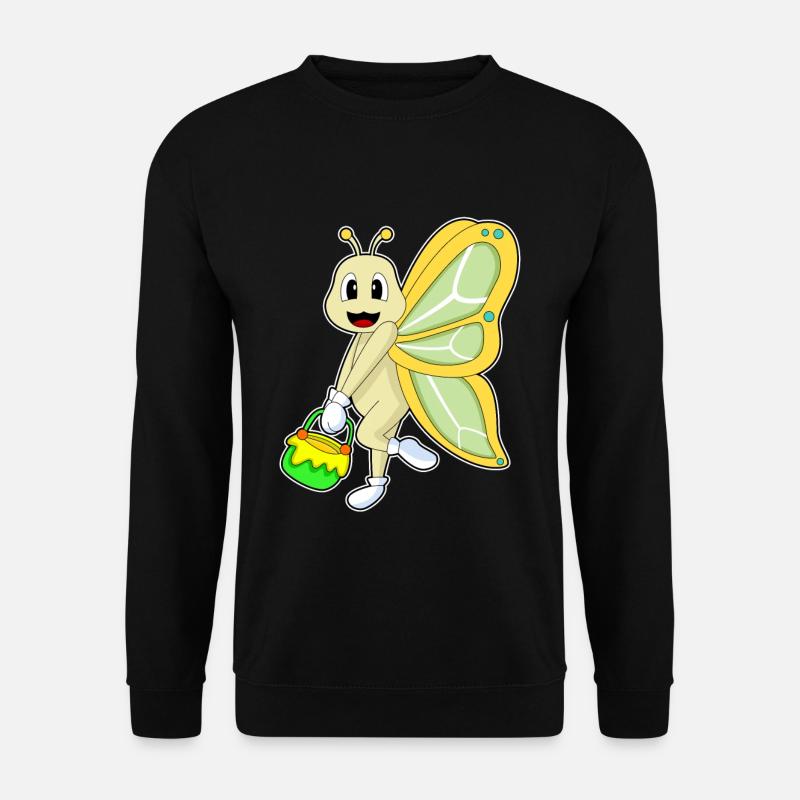 Schmetterling Honig - Unisex Pullover - Schwarz