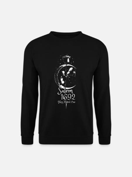 Salem 1692 They Missed One Moon Rose Witch Trial - Unisex Pullover - Schwarz