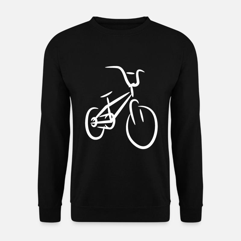 BMX Rad Skizze - Unisex Pullover - Schwarz