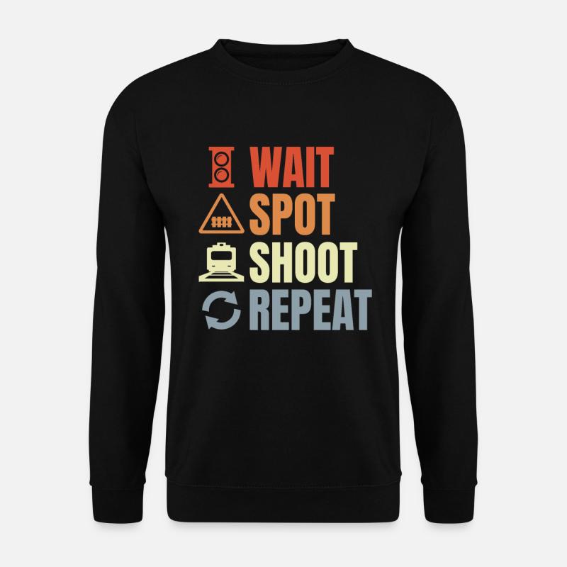 Eisenbahner Routine - Unisex Pullover - Schwarz