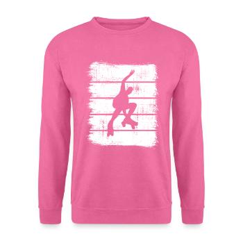 Rollschuhläufer Skizze - Unisex Pullover - Pink - Vorne