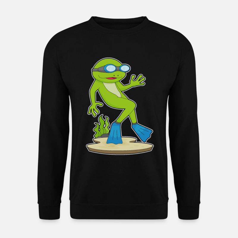 Plongeon de plongée de nage - Sweat-shirt Unisexe - noir