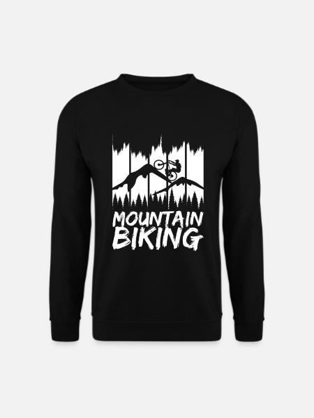 Lustiges Mountainbiking - Unisex Pullover - Schwarz