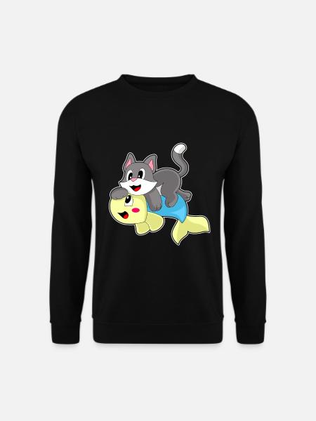 Poisson-chat - Sweat-shirt Unisexe - noir