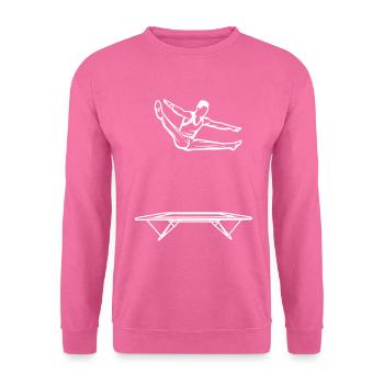 Trampolinspringer Junge - Unisex Pullover - Pink - Vorne