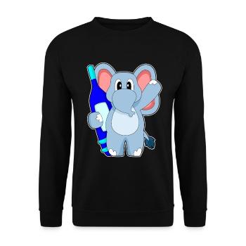 Thermomètre clinique pour éléphants - Sweat-shirt Unisexe - noir - Devant - Alina (178cm) & Michal (187cm)