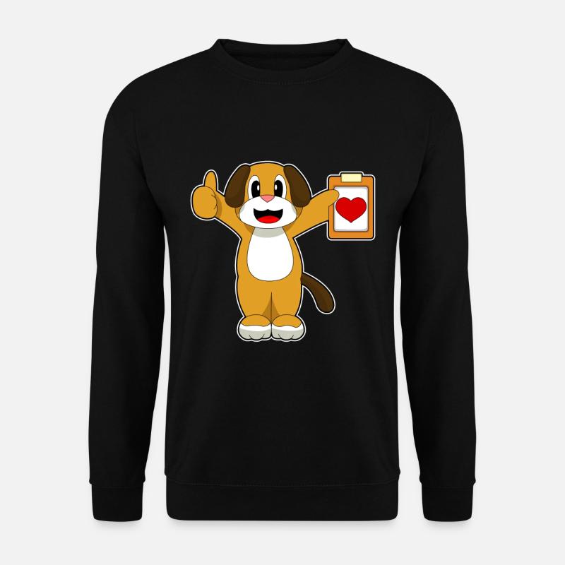 Dog Heart - Unisex Sweatshirt - black