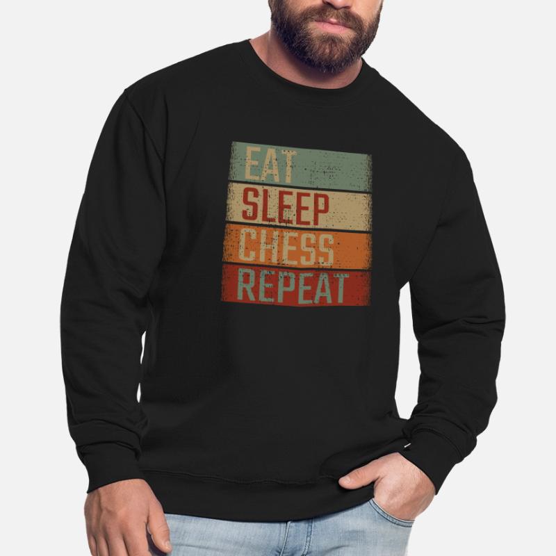 Manger dormir échecs répéter Sweat-shirt Unisexe