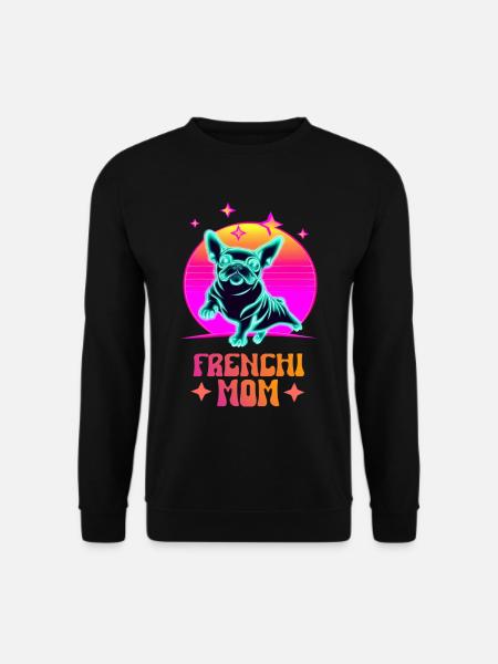 Maman Frenchie - Sweat-shirt Unisexe - noir