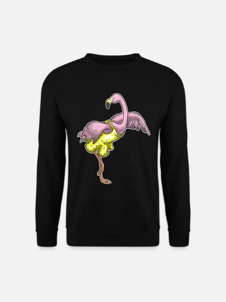 Flamingo Polka Dots Dress - Unisex Sweatshirt - black