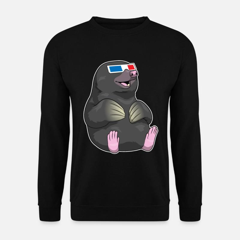 Mole Glasses - Unisex Sweatshirt - black