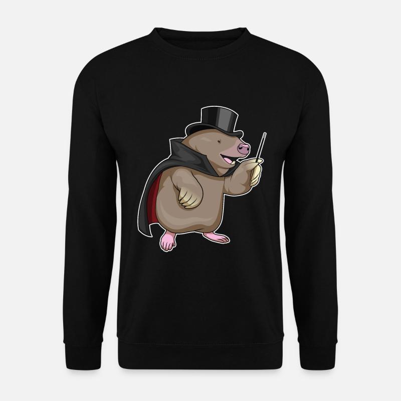 Mole Wizard Wand - Unisex Sweatshirt - black