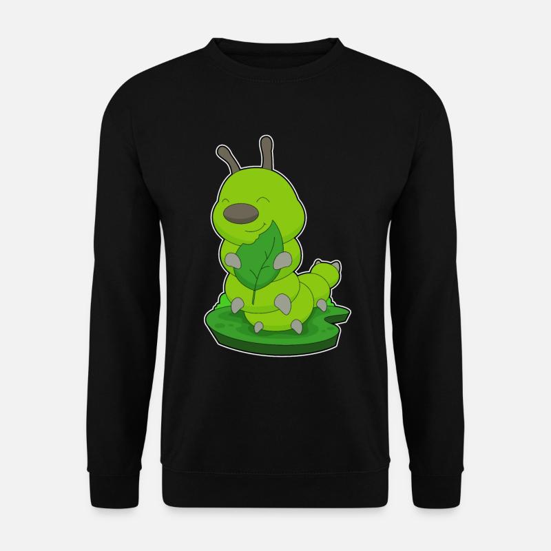 Feuille de chenille - Sweat-shirt Unisexe - noir