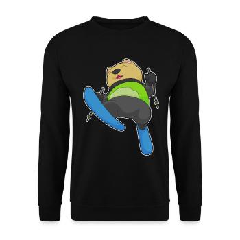 Chat Sauteur à ski Sports d’hiver - Sweat-shirt Unisexe - noir - Devant - Alina (178cm) & Michal (187cm)