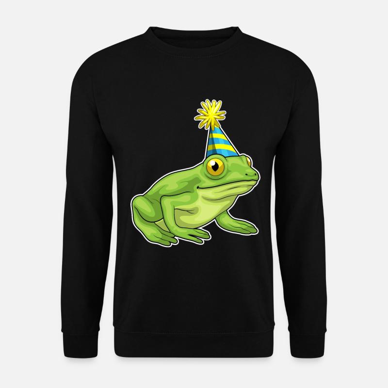 Frosch Party Partyhut - Unisex Pullover - Schwarz