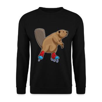Patins en ligne Biber - Sweat-shirt Unisexe - noir - Devant - Alina (178cm) & Michal (187cm)