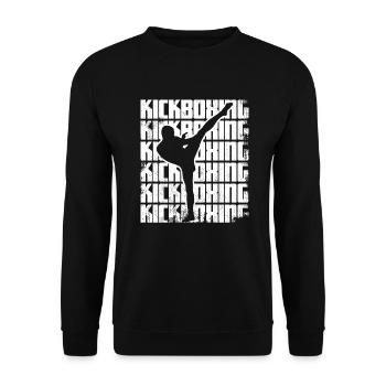 Funny kickboxing - Unisex Sweatshirt - black - Front - Alina (178cm) & Michal (187cm)