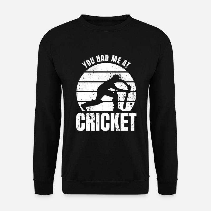 Cricketer Spruch - Unisex Pullover - Schwarz
