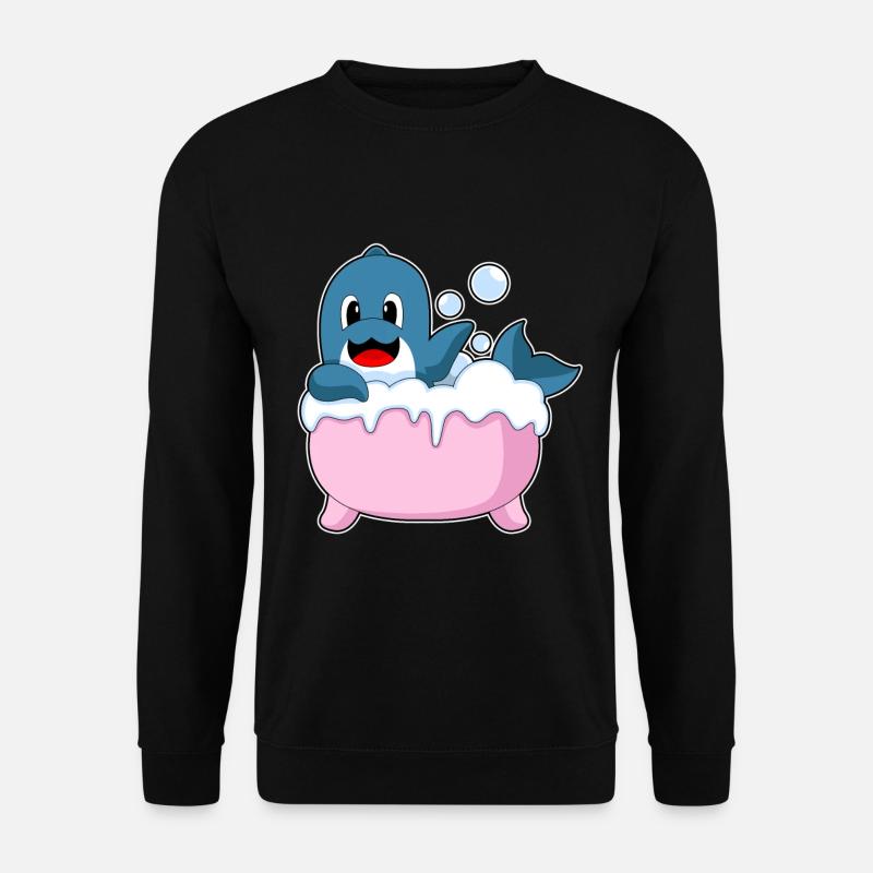 Baignoire dauphin - Sweat-shirt Unisexe - noir