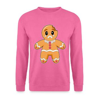 Gingerbread Man Noël - Sweat-shirt Unisexe - rose - Devant