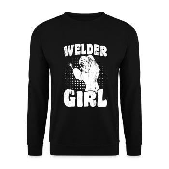 Soudeur - Sweat-shirt Unisexe - noir - Devant - Alina (178cm) & Michal (187cm)