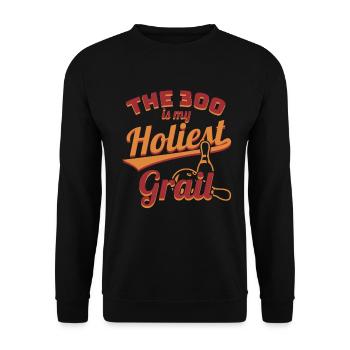 Funny Bowler Saying - Unisex Sweatshirt - black - Front - Alina (178cm) & Michal (187cm)