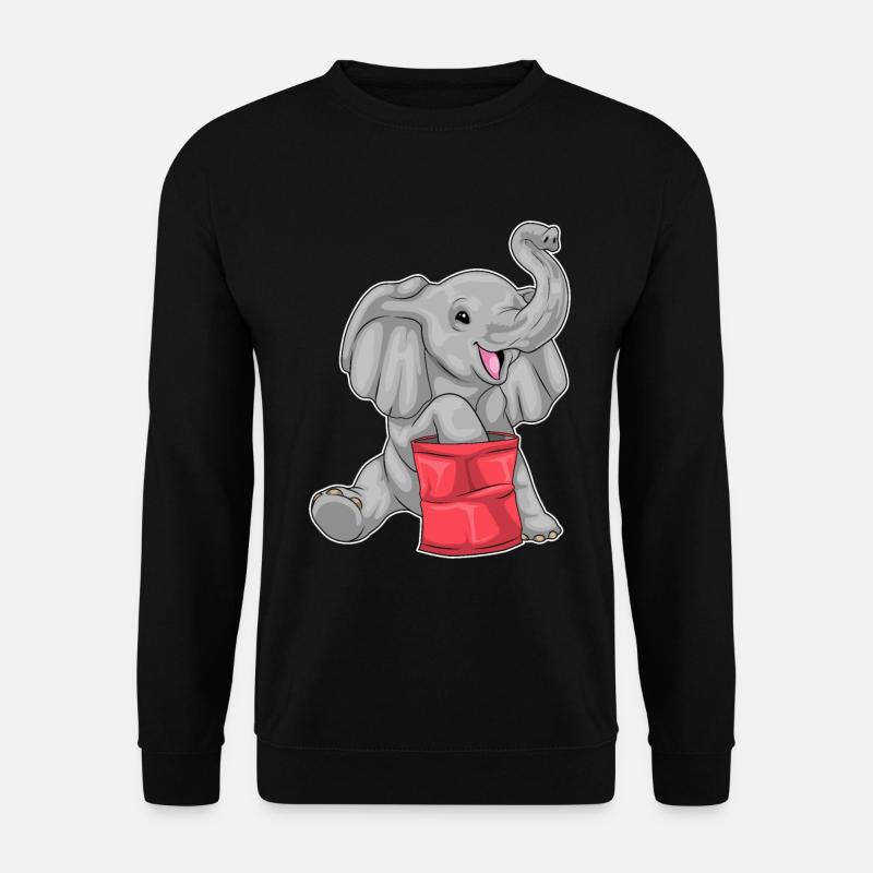 Elephant Chips - Unisex Sweatshirt - black