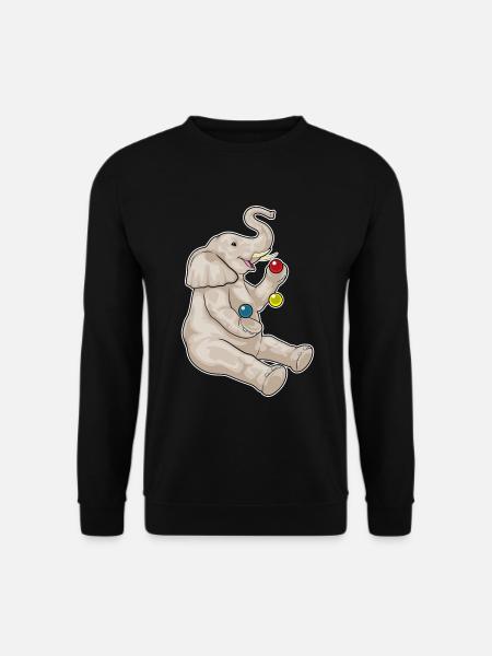 Jongleur éléphant jongleur - Sweat-shirt Unisexe - noir