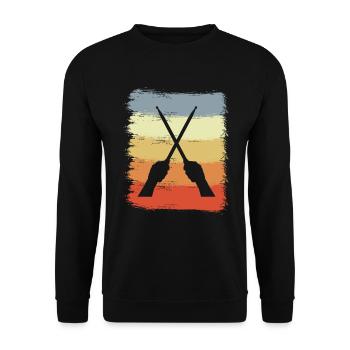 Vintage Drumsticks - Unisex Pullover - Schwarz - Vorne - Alina (178cm) & Michal (187cm)