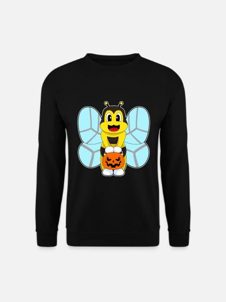 Bee Halloween Pumpkin - Unisex Sweatshirt - black