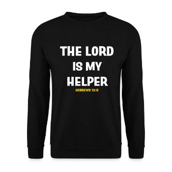 Jesus, Jesus, Jesus Christ Christ Christ Christ - Unisex Pullover - Schwarz - Vorne - Alina (178cm) & Michal (187cm)